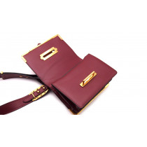 Prada Cahier Pelle Saffiano Bordeaux