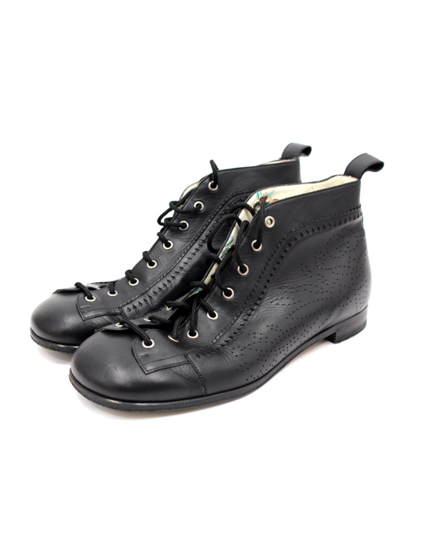 Gucci Scarpa Derby Uomo Pelle Nera