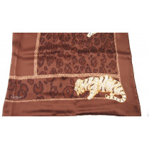 Cartier Foulard Seta Marrone