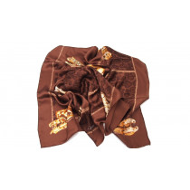 Cartier Foulard Seta Marrone