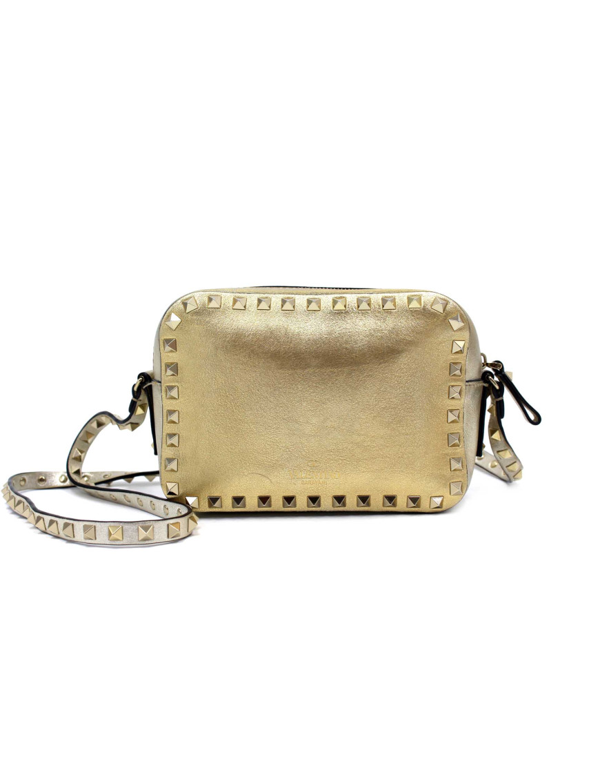 Valentino Camera Bag Metallic Pelle Oro