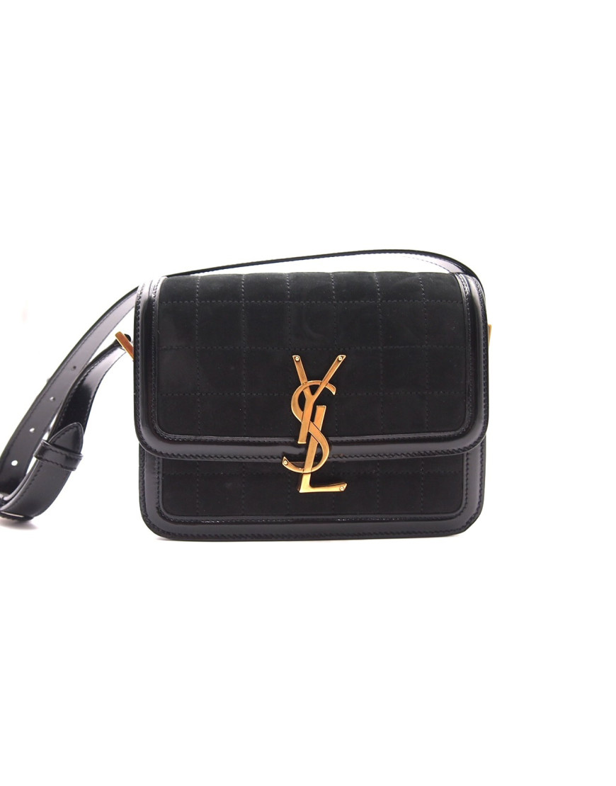 Saint Laurent Solferino Velluto Nera