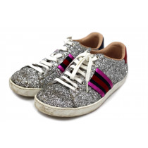 Gucci Sneakers Glitter Argento