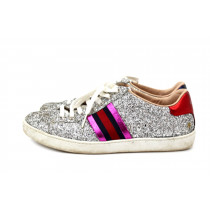 Gucci Sneakers Glitter Argento