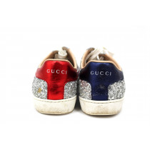 Gucci Sneakers Glitter Argento