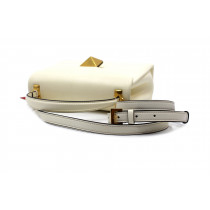 Valentino One Stud Pelle Avorio