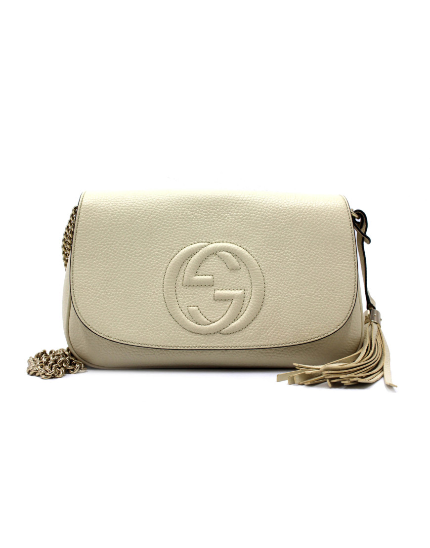 Beige gucci soho bag online