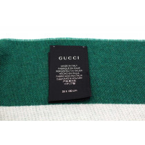 Gucci Sciarpa Lana Verde e Bianca