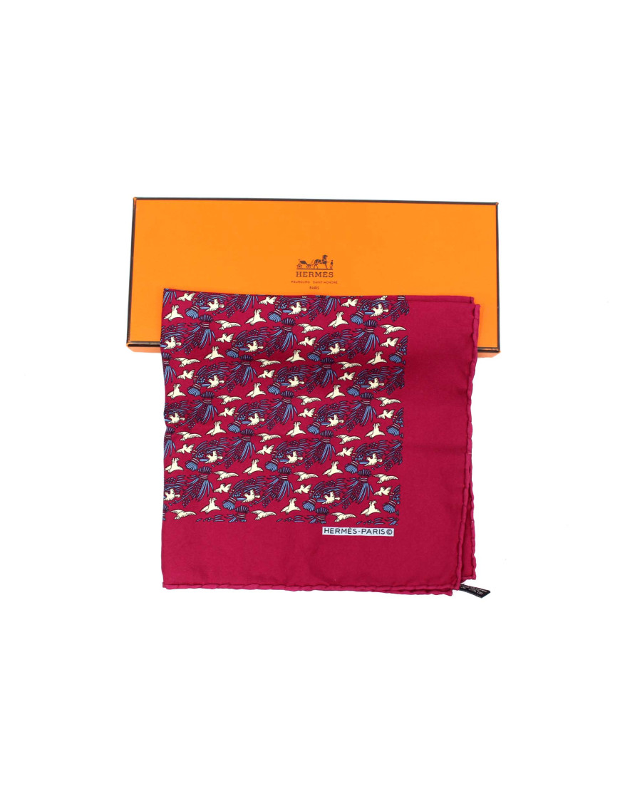 Hermes Foulard Seta Fucsia