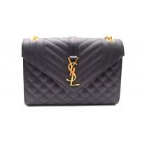 Saint Laurent Envelope Media Pelle Nera