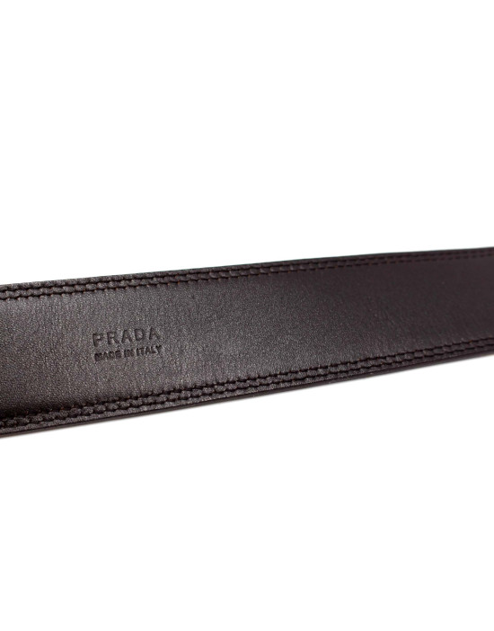 Prada Cintura Pelle Marrone e Beige