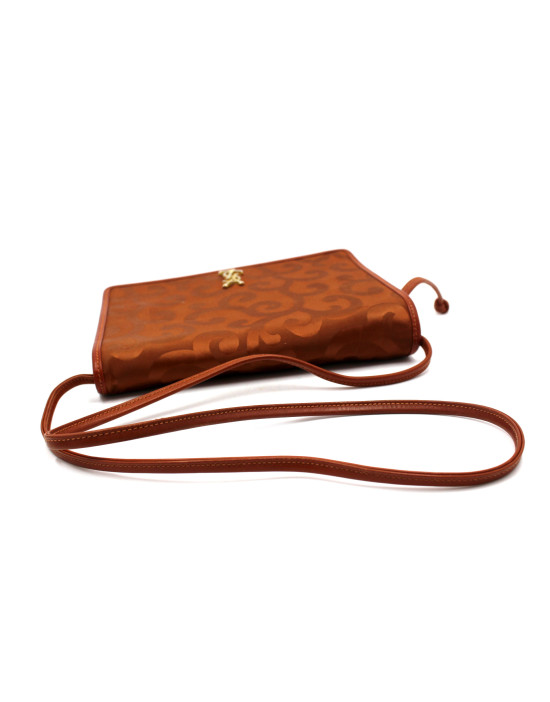 Saint Laurent Tracolla Tela Marrone