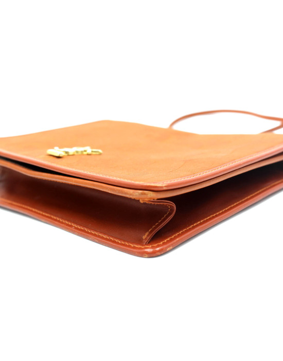 Saint Laurent Tracolla Tela Marrone