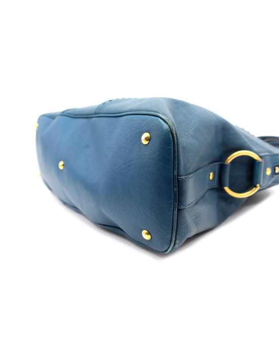 Saint Laurent Muse Pelle Blu Ottanio