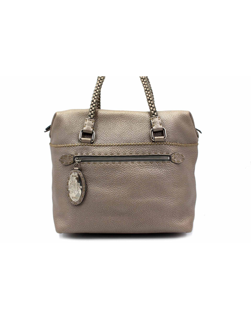 Fendi Shopping Pelle Grigia