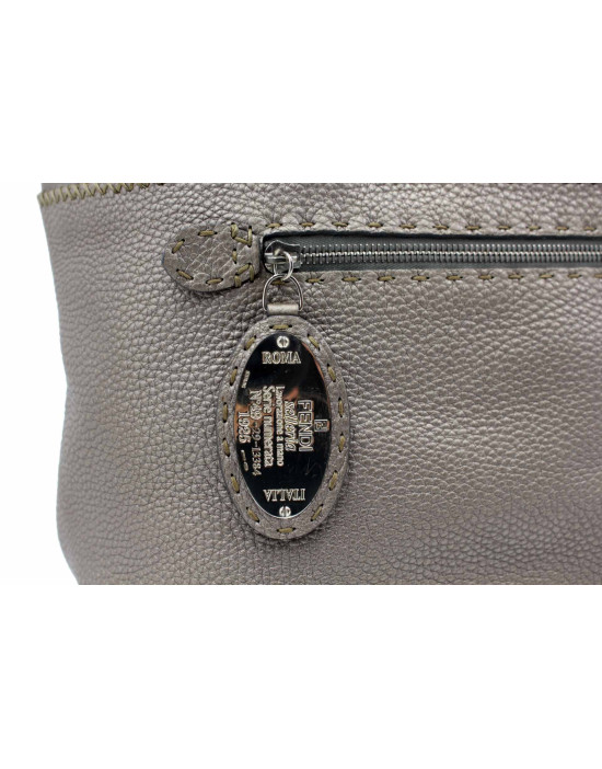 Fendi Shopping Pelle Grigia