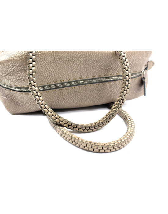 Fendi Shopping Pelle Grigia