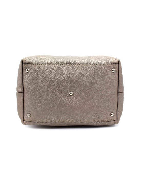 Fendi Shopping Pelle Grigia