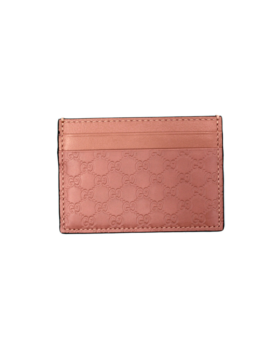 Gucci Portacarte Pelle Rosa