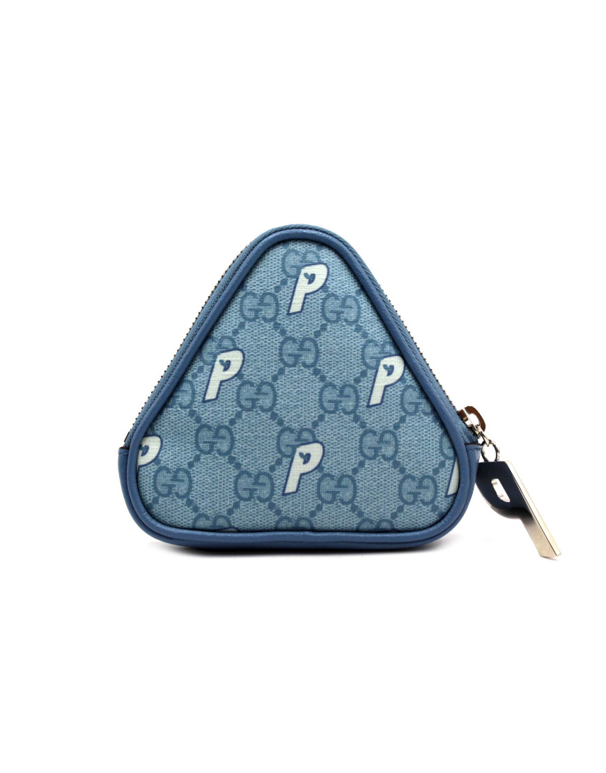 Gucci Portamonete Palace Pelle Azzurra