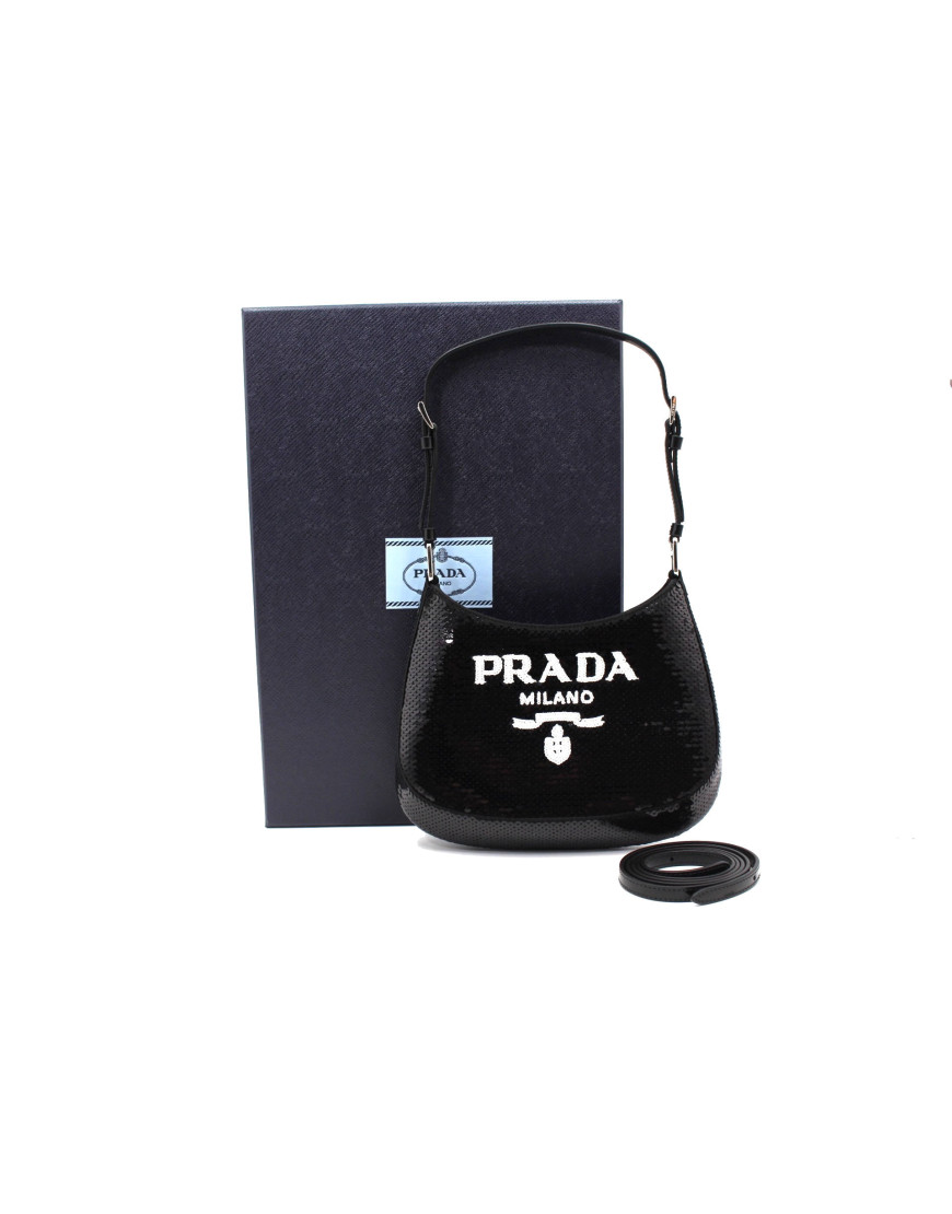 Prada Cleo Paillettes Nere