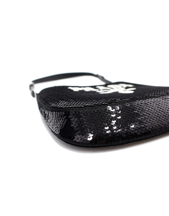 Prada Cleo Paillettes Nere