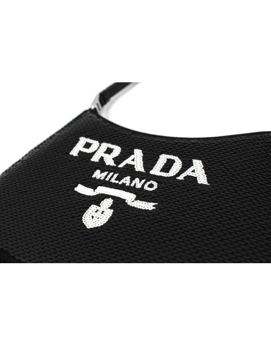 Prada Cleo Paillettes Nere