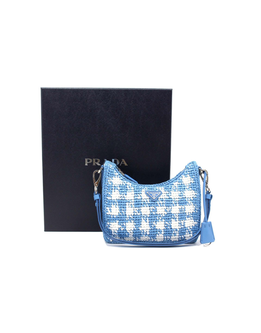 Prada Re Edition Rafia Azzurra