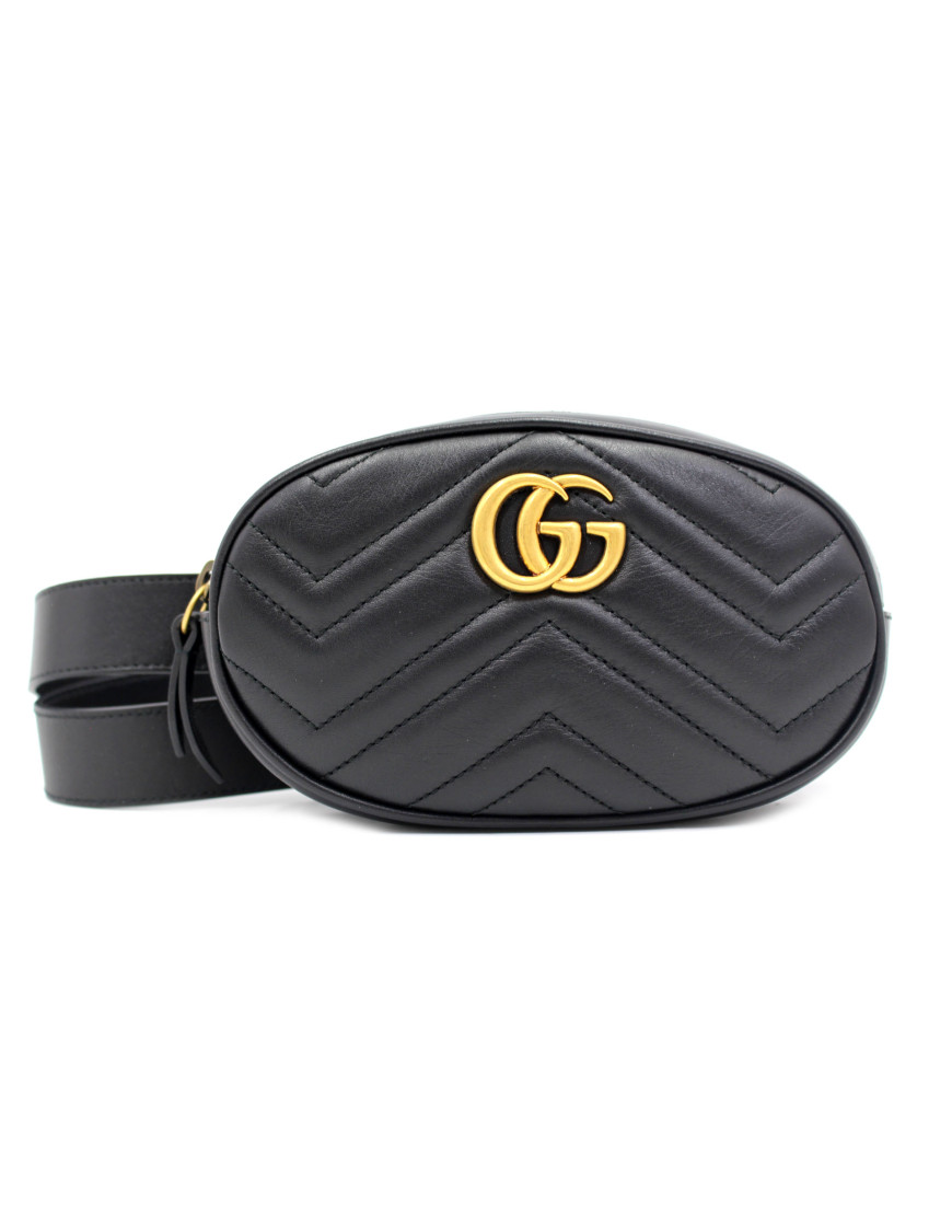 Gucci Marsupio Marmont Pelle Nera