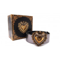 Dolce & Gabbana Cintura Devotion Pelle Argento