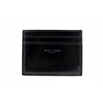 Saint Laurent Portacarte Pelle Nero