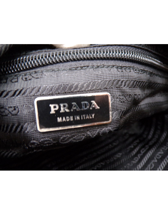 Prada Tracolla Tessuto City Nero