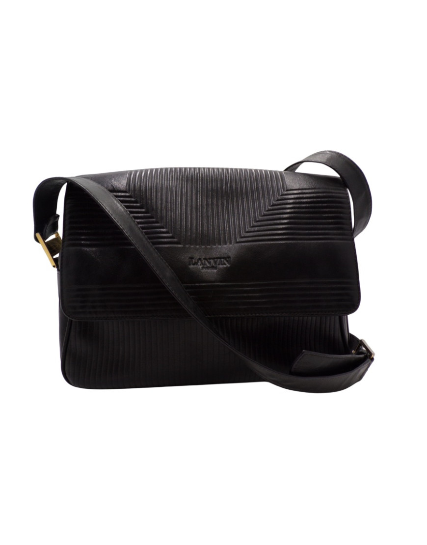 Lanvin Tracolla Pelle Nera