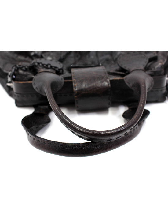 Valentino Shopping Pelle Marrone