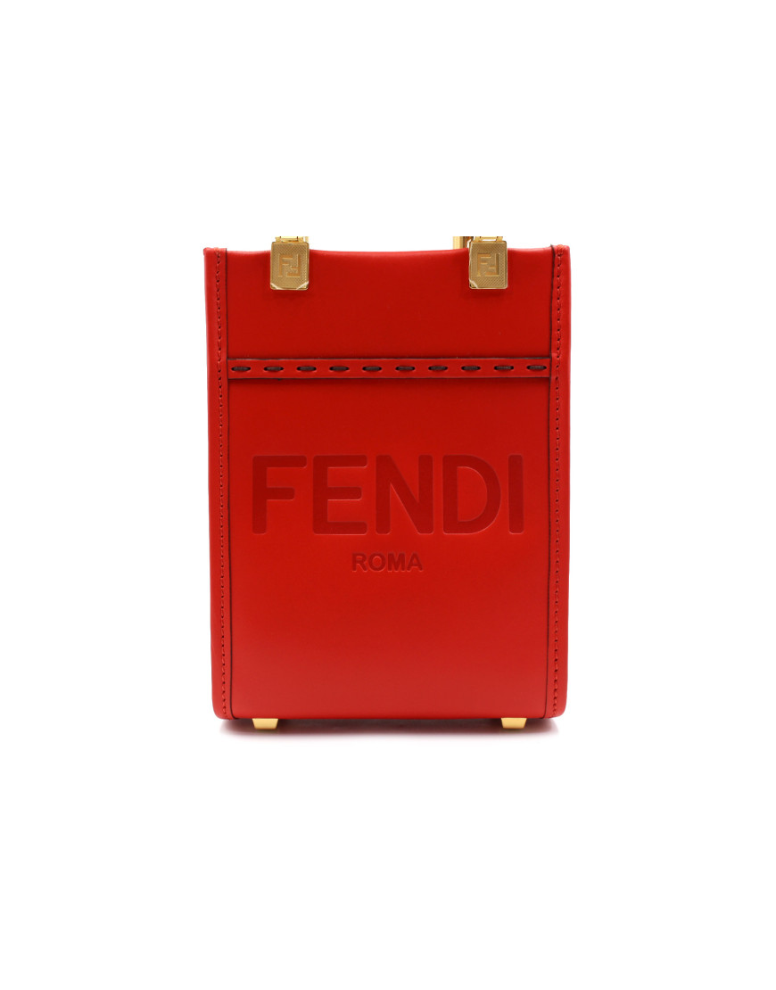 Fendi Mini Sunshine Pelle Rossa