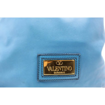 Valentino Shopping Leder Petrol