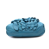 Valentino Shopping Cuir Bleu Canard