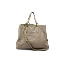 Miu Miu Shopping Pelle Beige