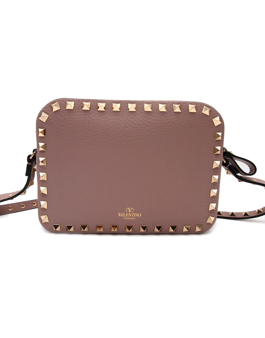 Valentino Rockstud Camera Bag Pelle Cipria