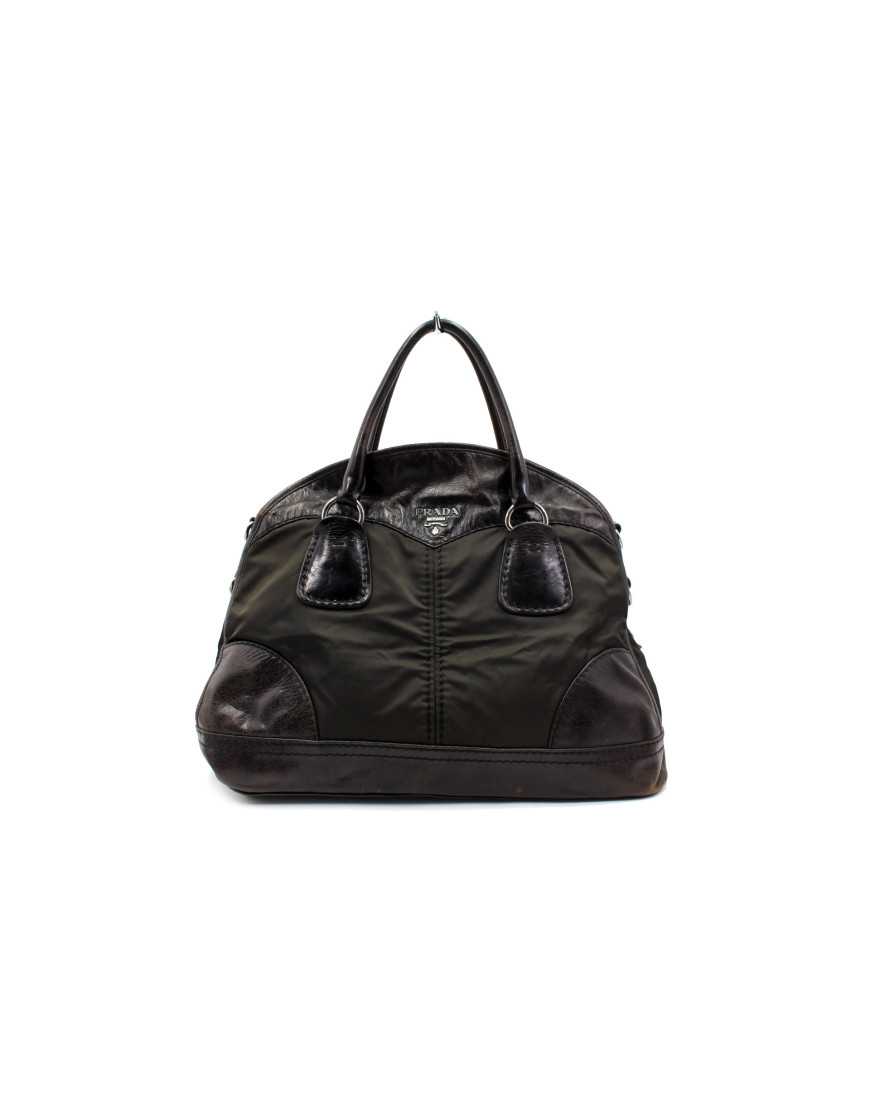 Prada Bowling Bag Nylon Marrone