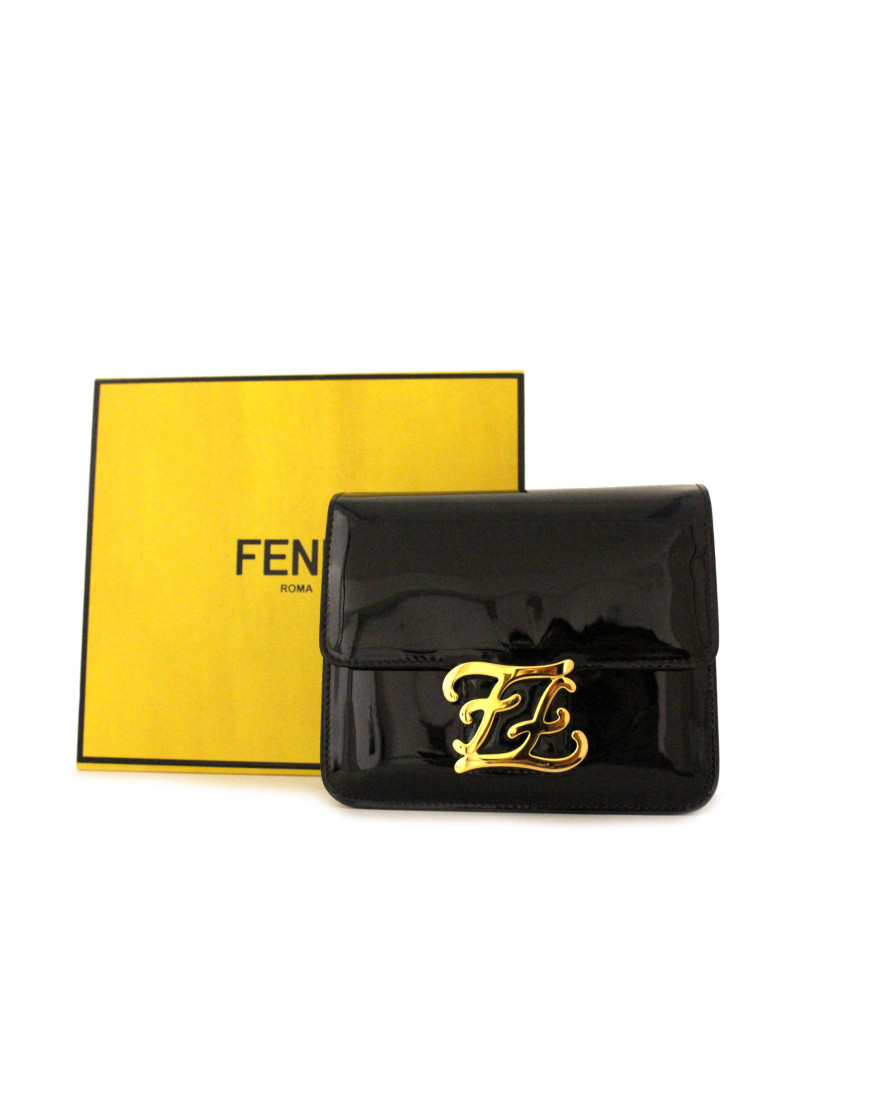 Fendi Karligraphy Pelle Nera