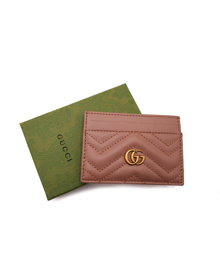 Gucci Portacarte Pelle Beige