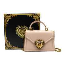 Dolce & Gabbana Tote Bag Devotion Mini Pelle Cipria