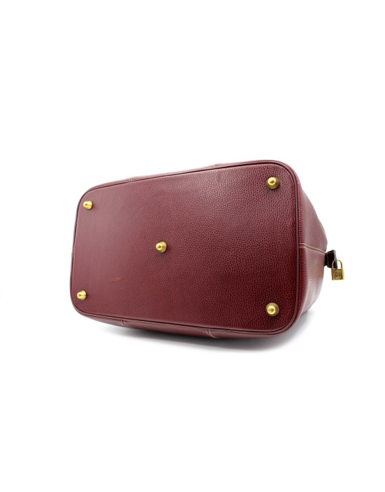 Cartier Borsone Pelle Bordeaux