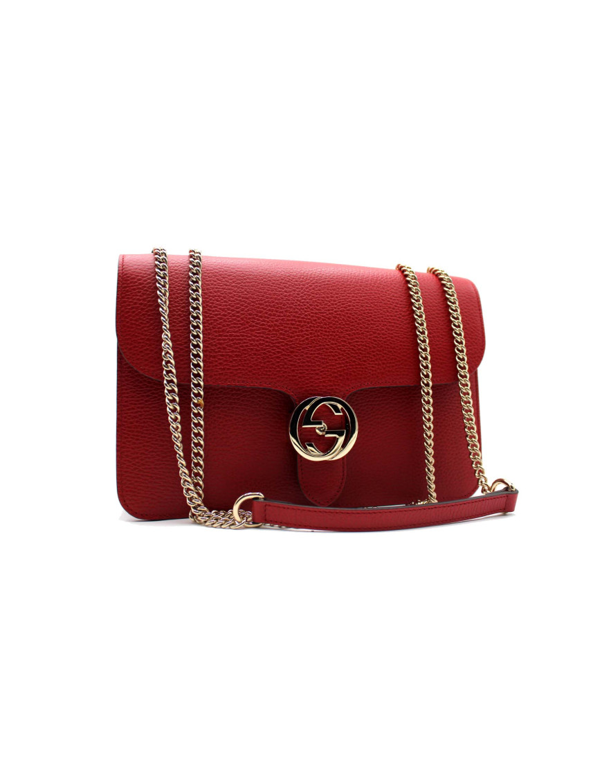 Gucci Interlocking Pelle Rossa