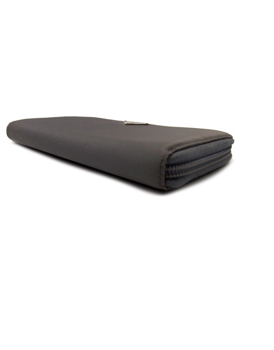 Prada Portafoglio Tela Grigia