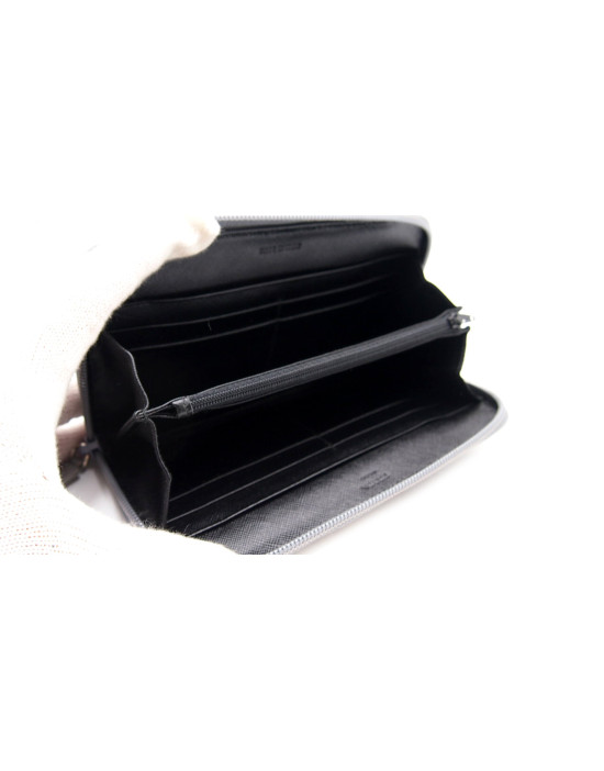 Prada Portafoglio Tela Grigia