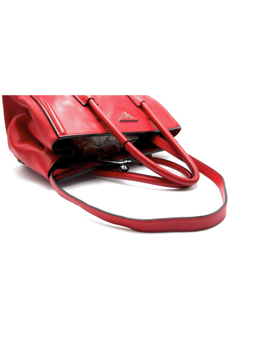 Prada Shopping Pelle Rossa
