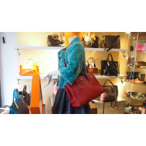 Prada Shopping Pelle Rossa