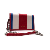 Balenciaga Umhängetasche Bazar aus weißem, blauem und rotem Leder